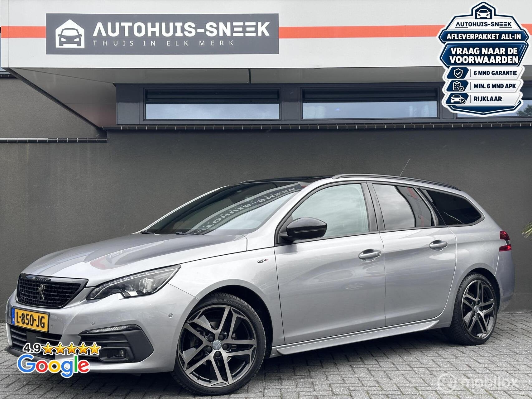 Peugeot 308 SW 1.2 PureTech Blue Lease GT Automaat |Pano|Cam, Gebruikt, 1199 cc, Origineel Nederlands, Verwarmde buitenspiegels