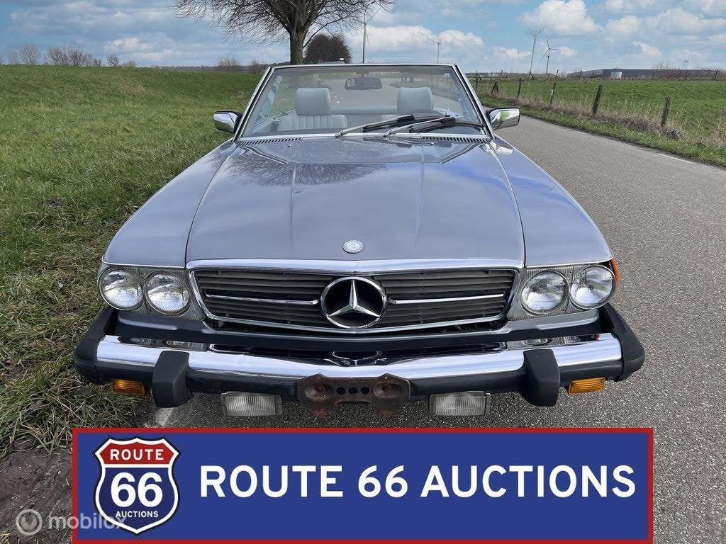 Mercedes-Benz 380 SL | 1982 | Route 66 Auctions, Auto's, Overige carrosserieën, Zwart, Mercedes-Benz, Bedrijf