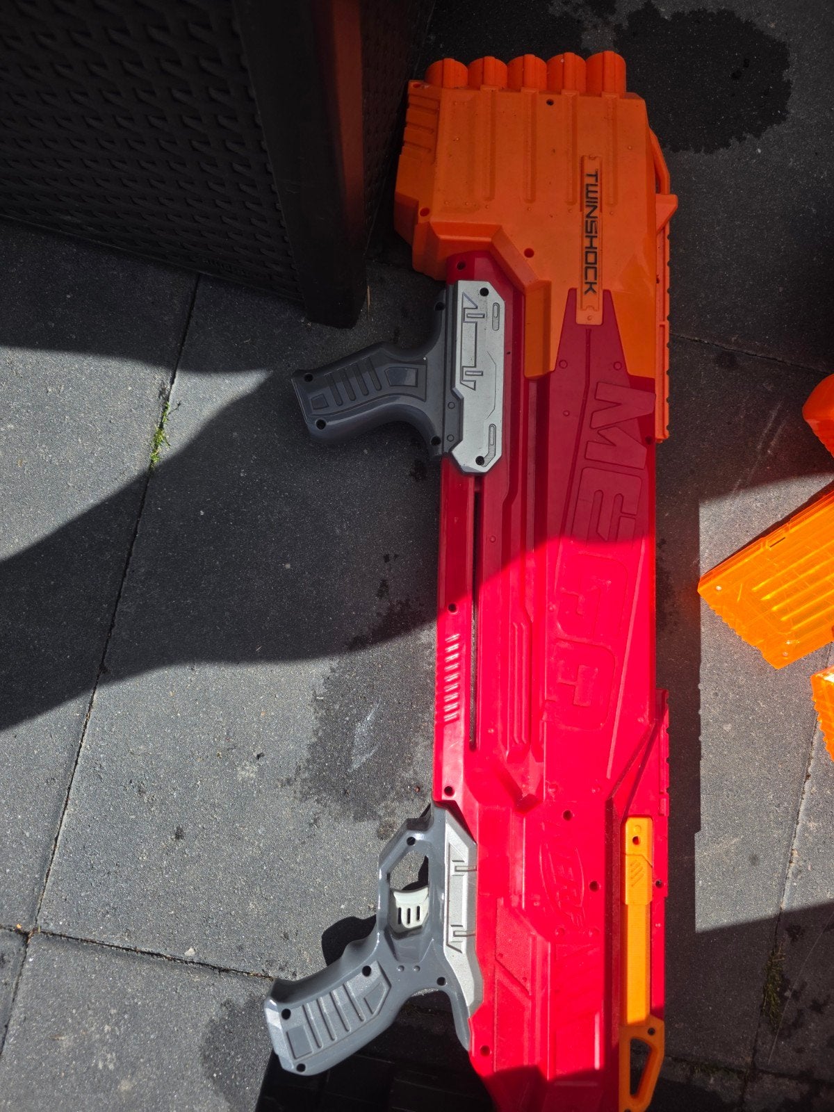 Nerf Mega Twinshock Blaster - Grote Nerf Gun, Ophalen of Verzenden, Gebruikt, Jongen of Meisje