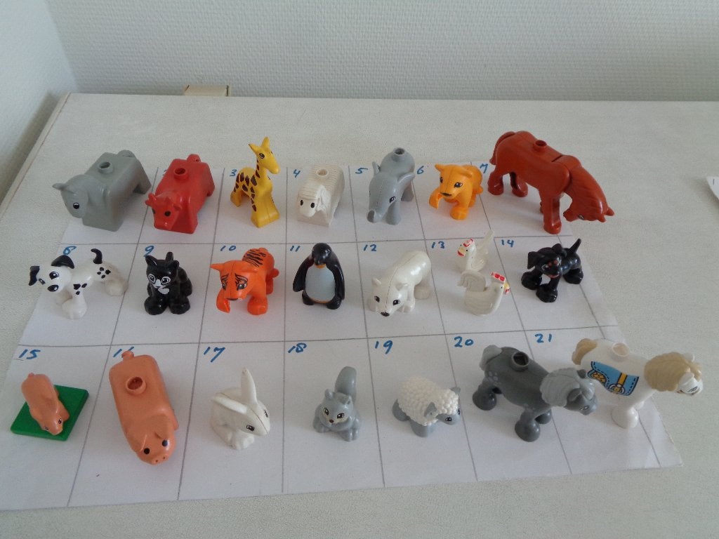 Duplo boerderij en dierentuin dieren., Kinderen en Baby's, Speelgoed | Duplo en Lego, Ophalen of Verzenden, Zo goed als nieuw