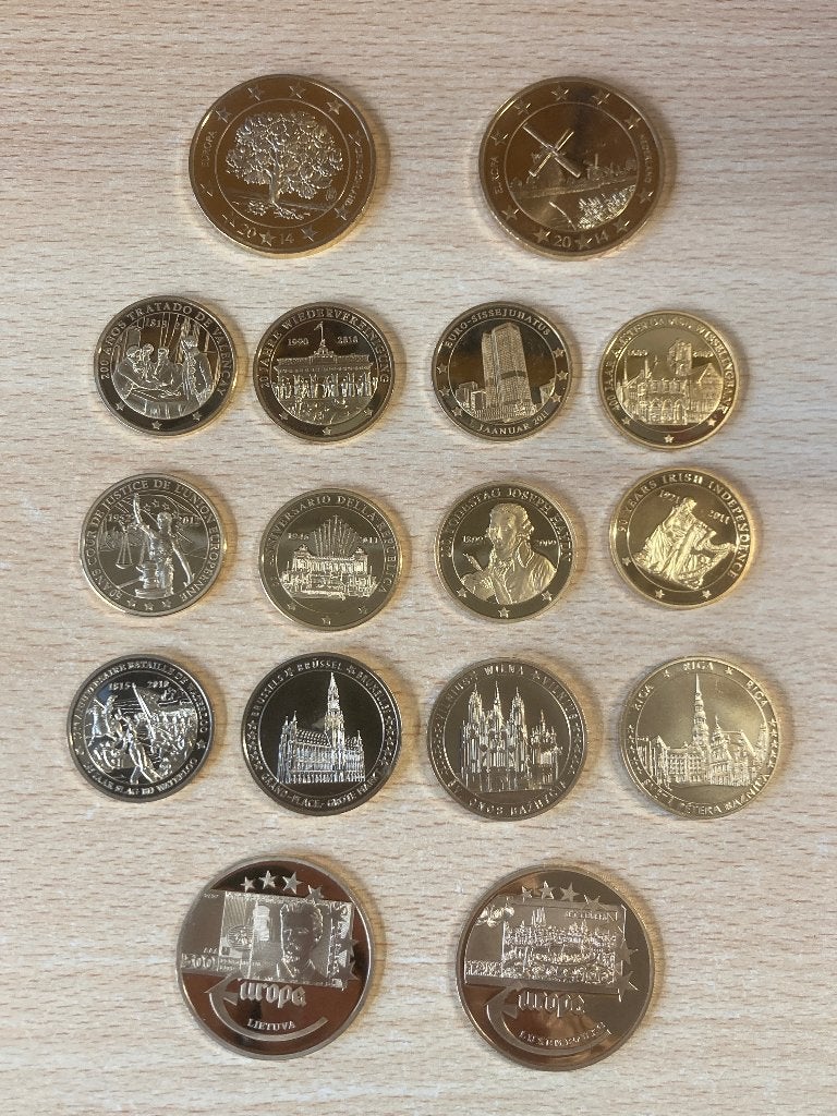 Lotje grote penningen (16 stuks), Ophalen of Verzenden, Overige materialen
