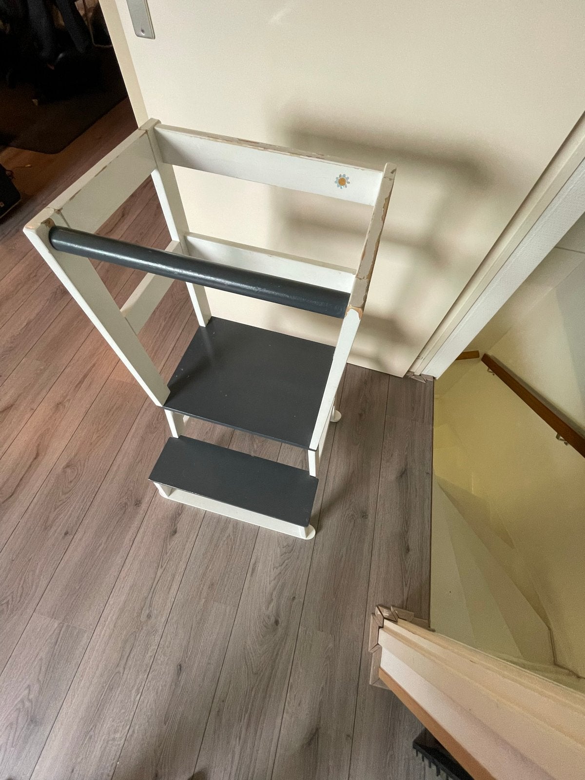 Houten leertoren/keukenhulp voor kinderen, Ophalen, Gebruikt