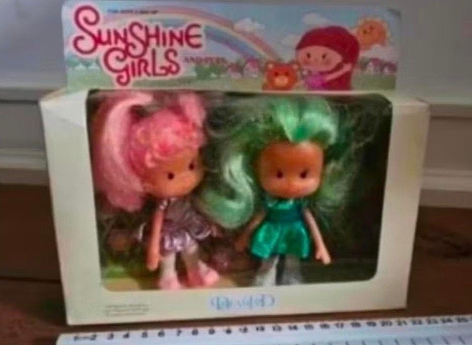 Vintage toys- jaren 80: SunShine️ Girls - 2 Popjes in doos, Verzamelen, Poppen, Ophalen, Zo goed als nieuw, Pop