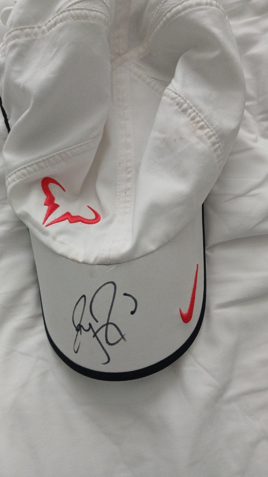 Roger Federer Handtekening op Nike Rafa Pet - ABN AMRO 2015, Ophalen of Verzenden