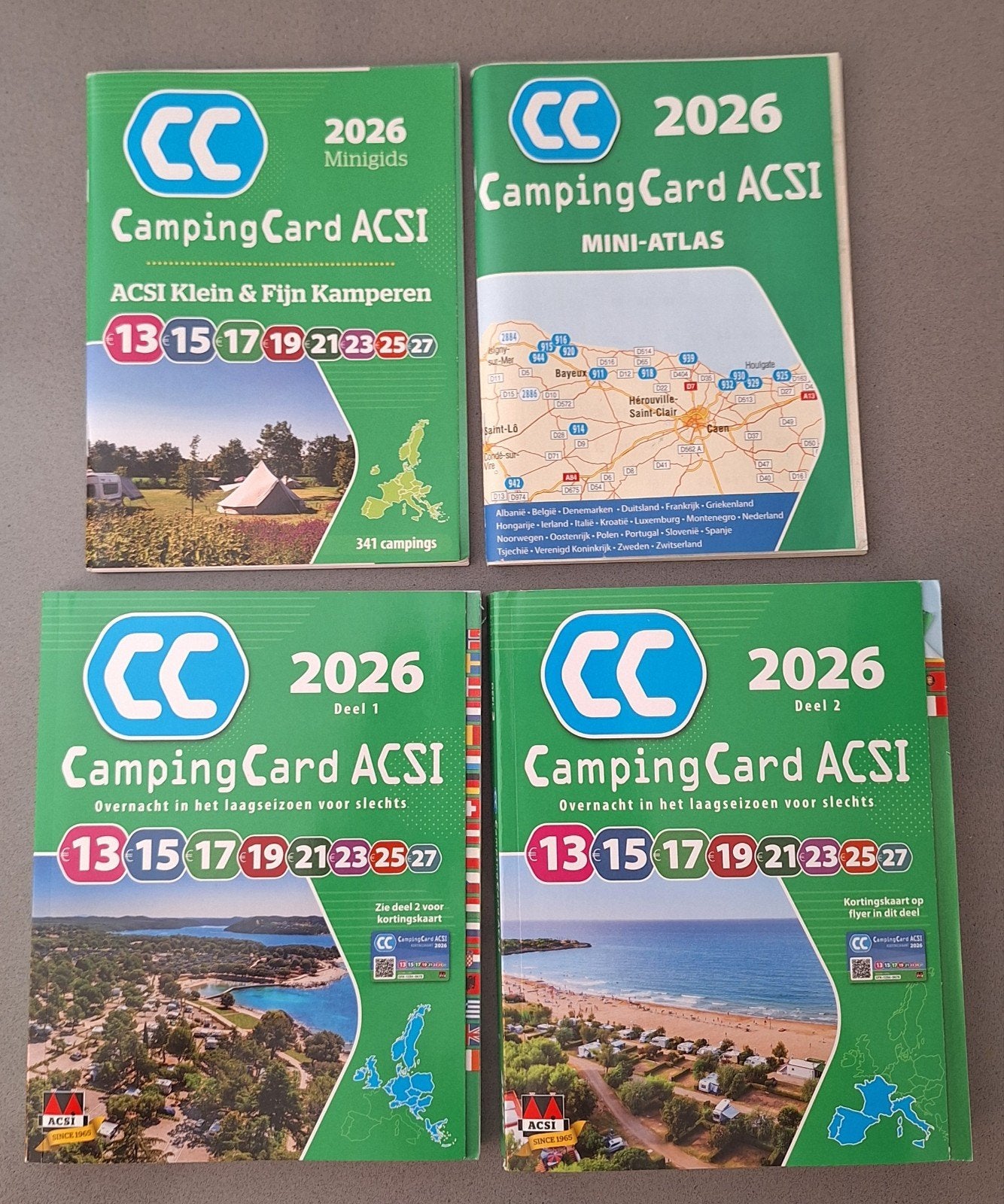 ACSI Camping Card campinggids 2026 met kortingskaart, Ophalen of Verzenden, Nieuw