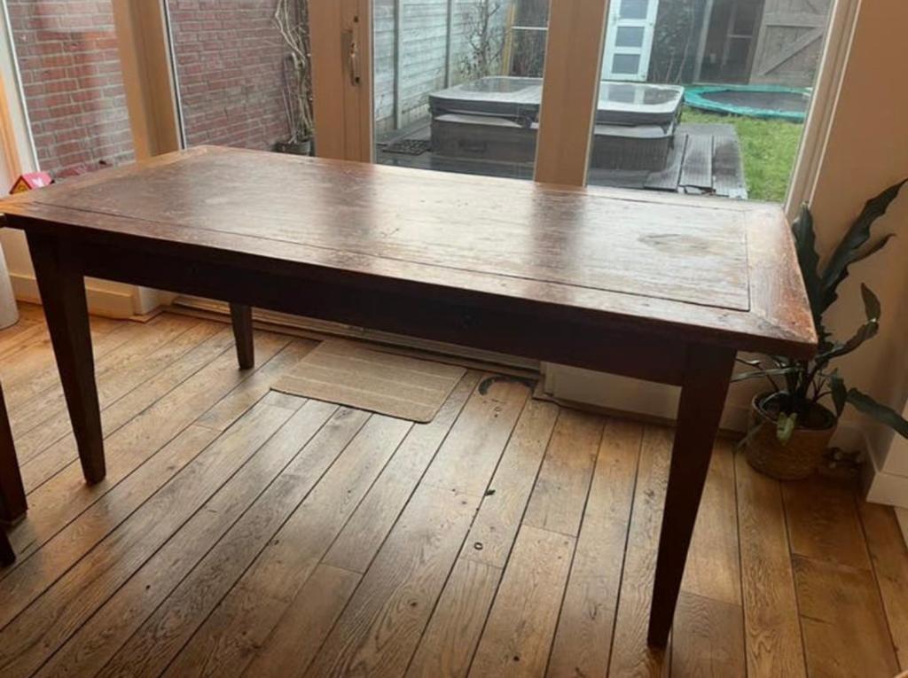 Eettafel, Ophalen, Gebruikt, 50 tot 100 cm, 150 tot 200 cm