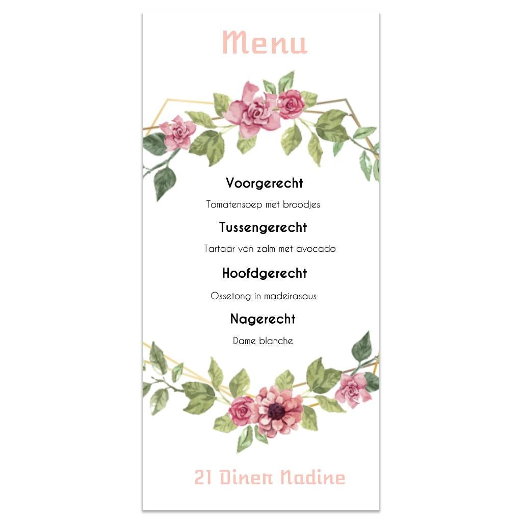 Menu kaarten voor 21 diner, Hobby en Vrije tijd, Feestartikelen, Ophalen of Verzenden, Nieuw, Feestartikel, Verjaardag