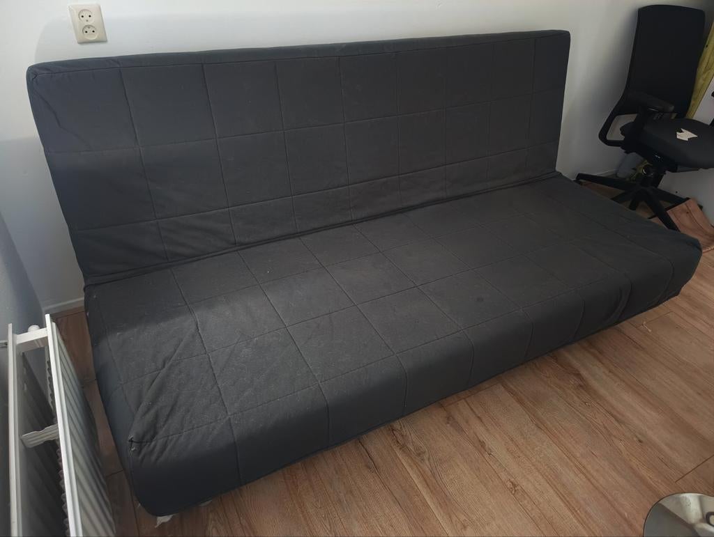 Ikea Beddinge slaapbank, Huis en Inrichting, Slaapkamer | Slaapbanken, Gebruikt, 140 cm, 200 cm, Tweepersoons, Grijs, Ophalen