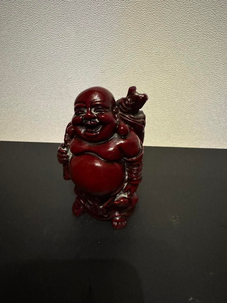 Happy Buddha beeldje 9,5 cm x 6,5 cm, Huis en Inrichting, Woonaccessoires | Boeddhabeelden, Ophalen of Verzenden, Zo goed als nieuw