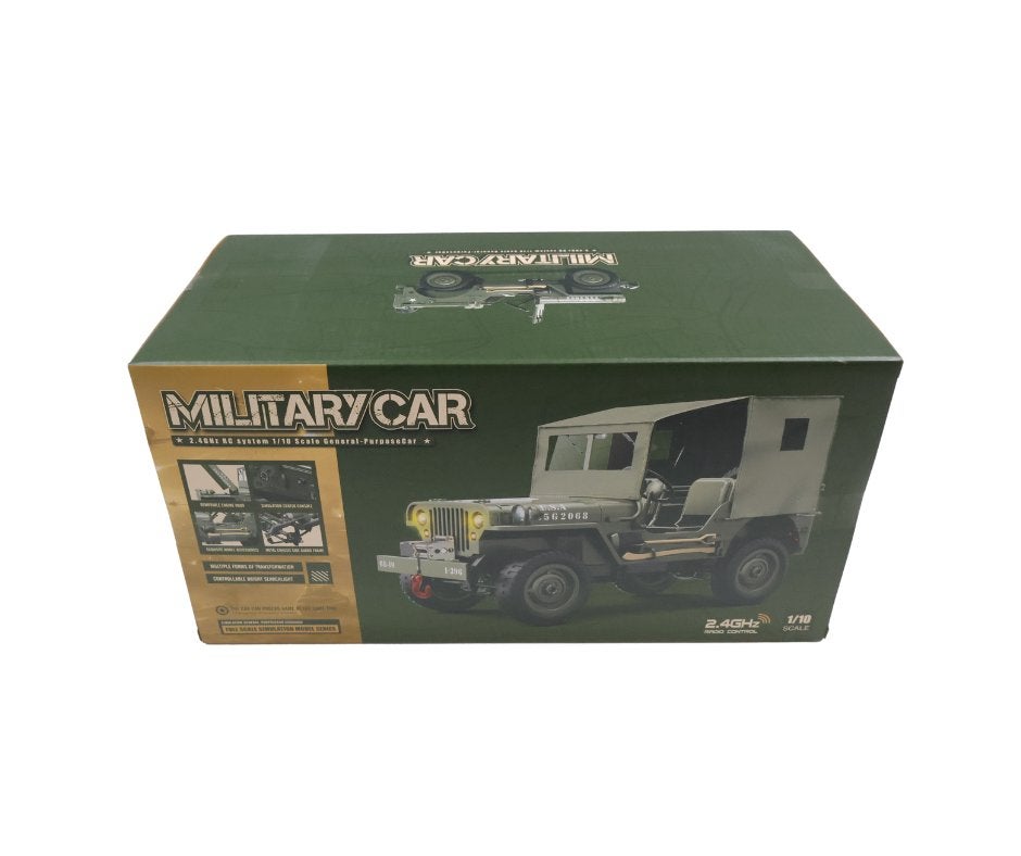 E-ZEE RC 1/10 4WD RC WILLYS JEEP w/LED LIGHTS EZ-G2068, Elektro, Auto offroad, Nieuw, Ophalen of Verzenden