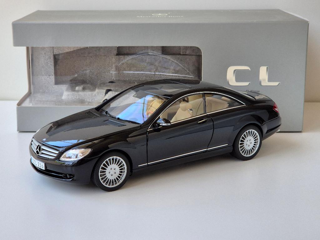 1:18 AutoArt Mercedes-Benz CL-klasse W216 Obsidiaanzwart, Ophalen of Verzenden, Zo goed als nieuw, Auto, Autoart