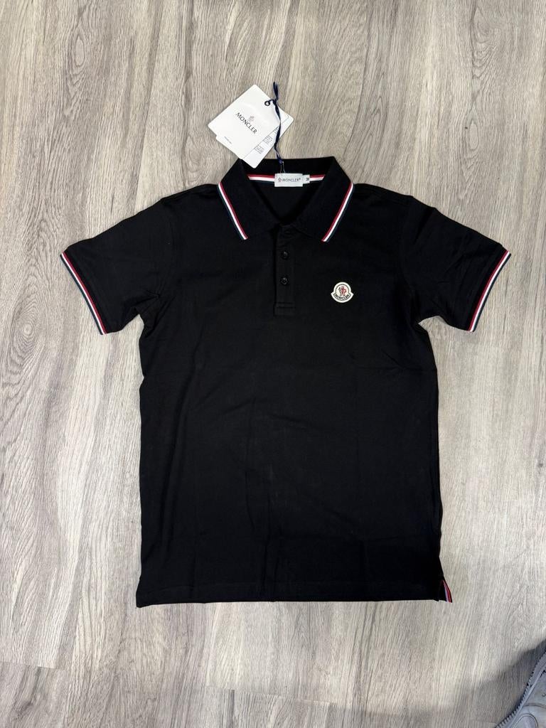 Moncler Polo maat M nieuw, Moncler, Maat 48/50 (M), Zwart, Nieuw