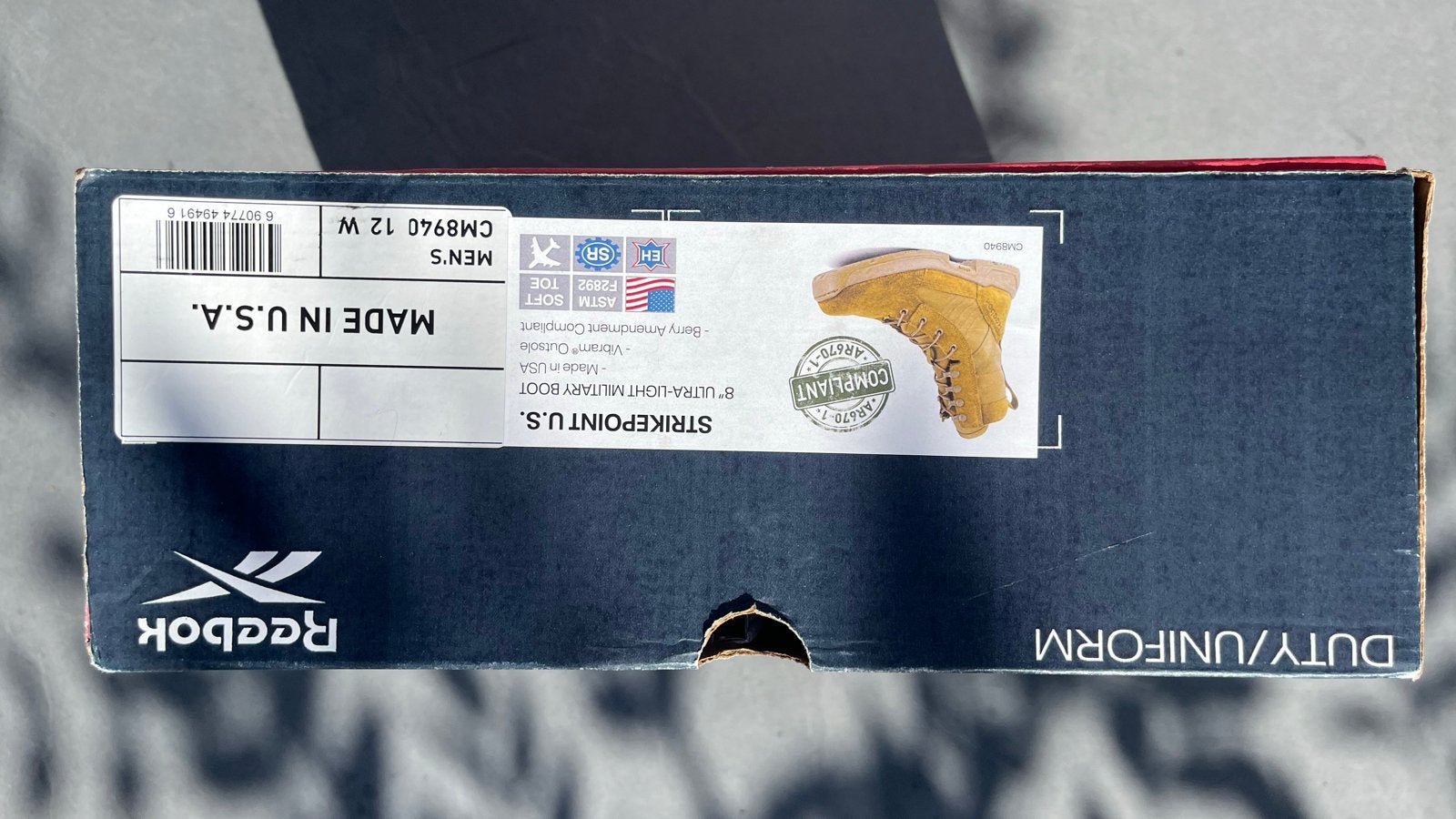 Reebok Strikepoint U.S. 8" Ultra-Light Militaire Laarzen, Verzenden, Nieuw, Bruin, Boots