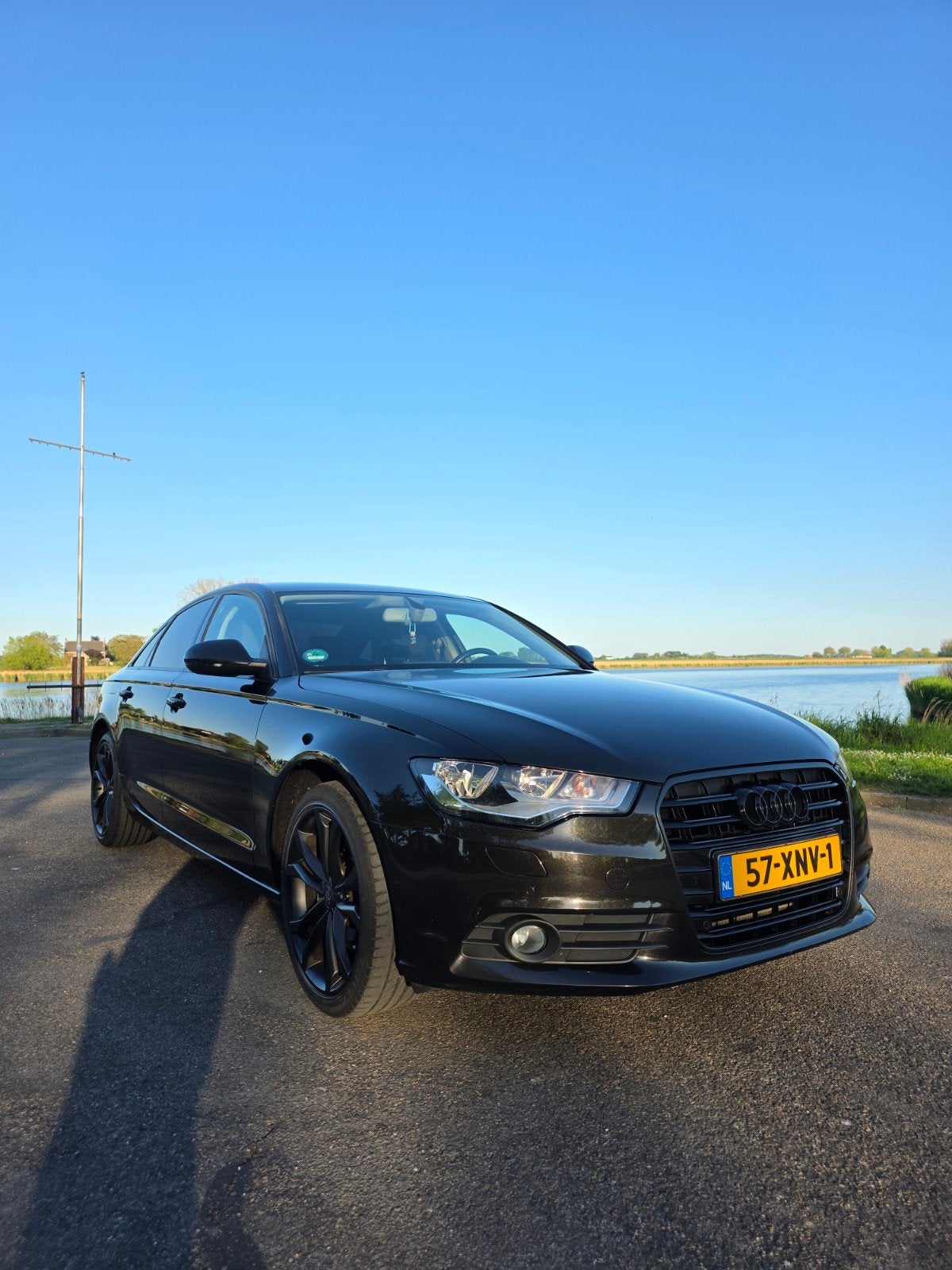 Audi A6 2.0 Tfsi 132KW Multitronic 2012 Bruin, Auto's, Audi, Stof, 4 cilinders, 179 pk, Origineel Nederlands