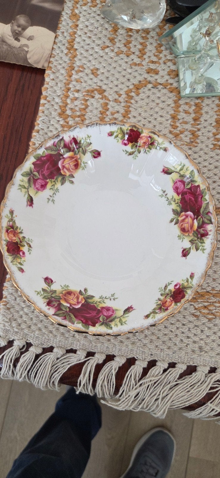 Royal Albert Old Country Roses schaal, Ophalen