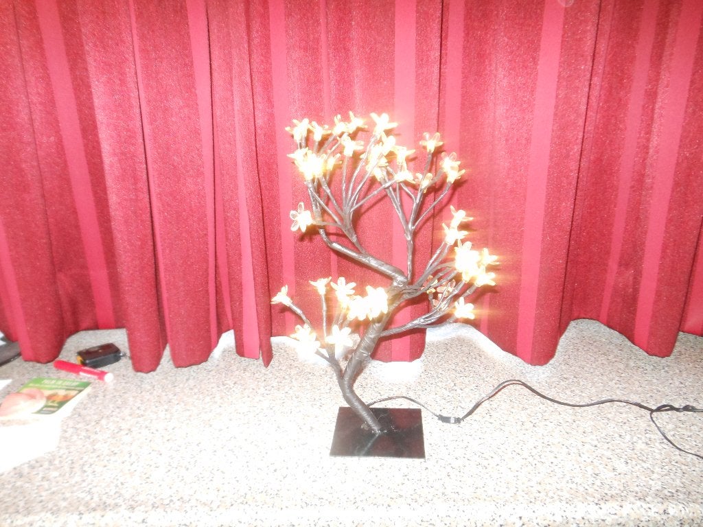 Bloesemboom LED tafellamp - Sfeerlicht, Ophalen, Kunststof, LED verlichting, Wit