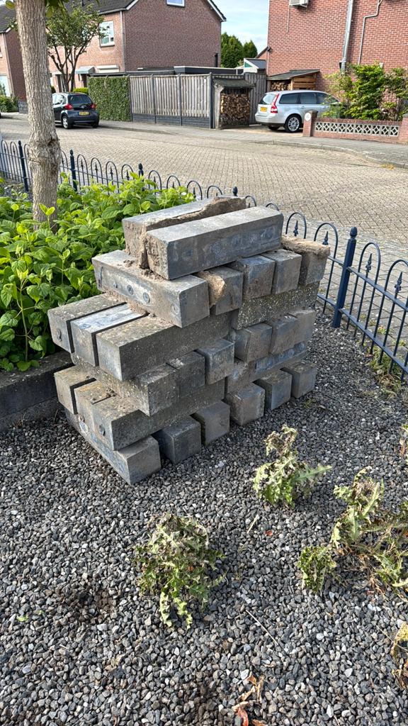 betonnen broodjes, border randen, Tuin en Terras, Bielzen en Borders, Ophalen, Gebruikt, 25 tot 50 cm, Biels