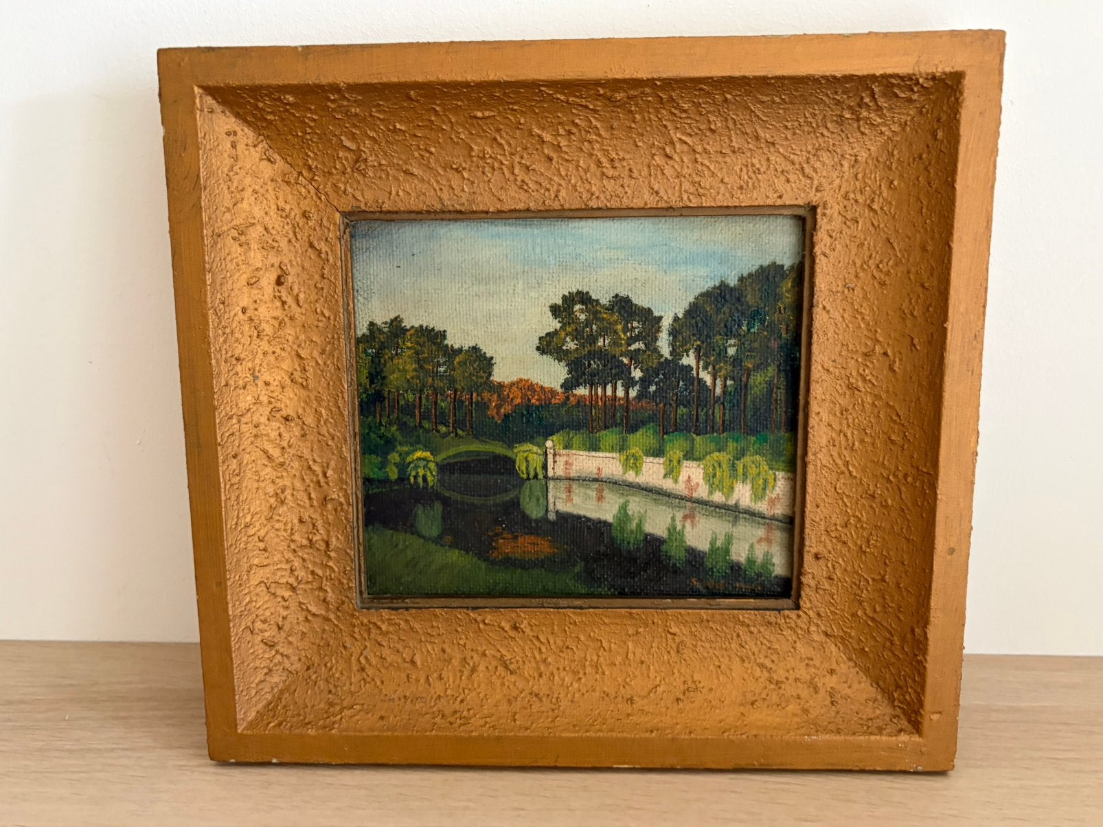 Mooi oud schilderij gesigneerd, Ophalen of Verzenden
