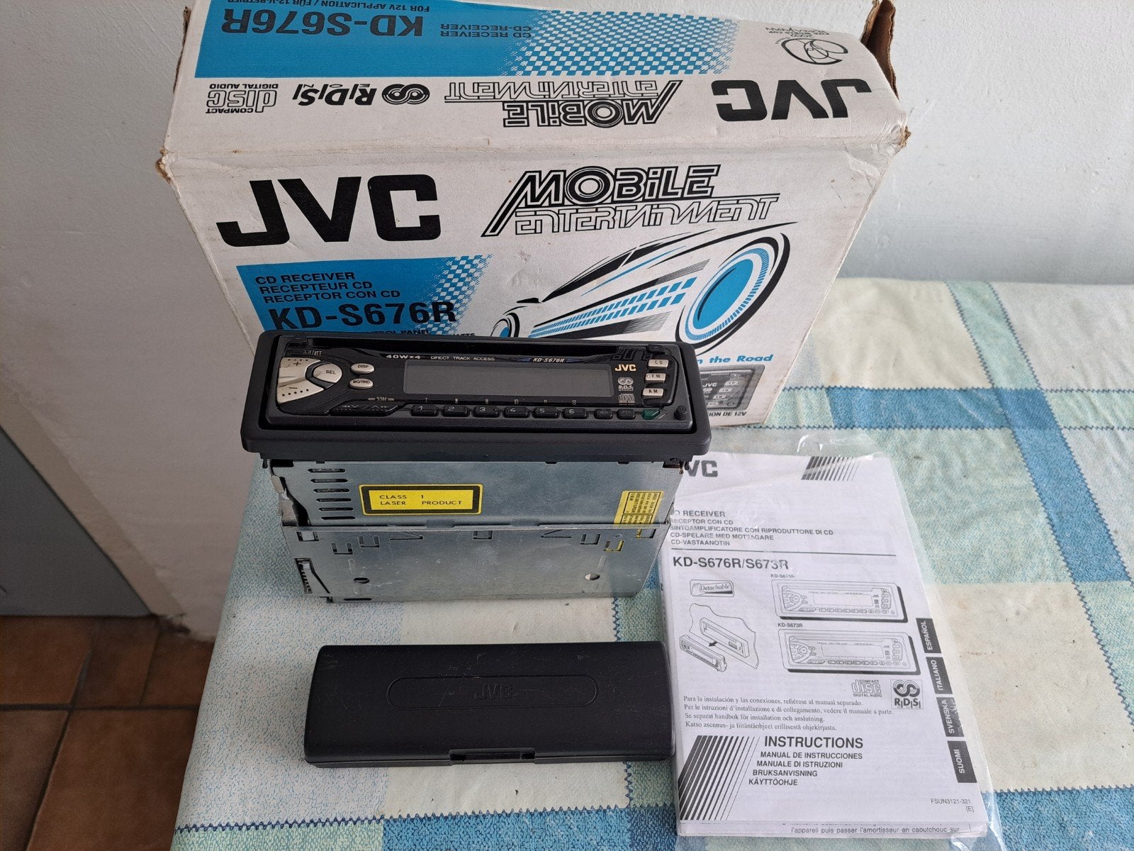 JVC CD Receiver recepteur CD receptor con KD-S676R autoradio, Ophalen of Verzenden, Zo goed als nieuw