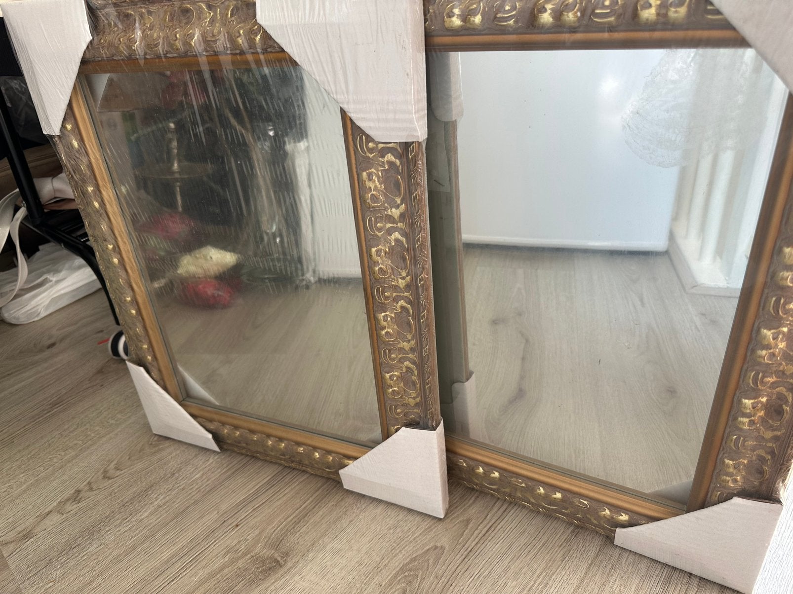 Spiegel goud Nieuw, Huis en Inrichting, Woonaccessoires | Spiegels, Ophalen, Minder dan 50 cm, Nieuw, Minder dan 100 cm