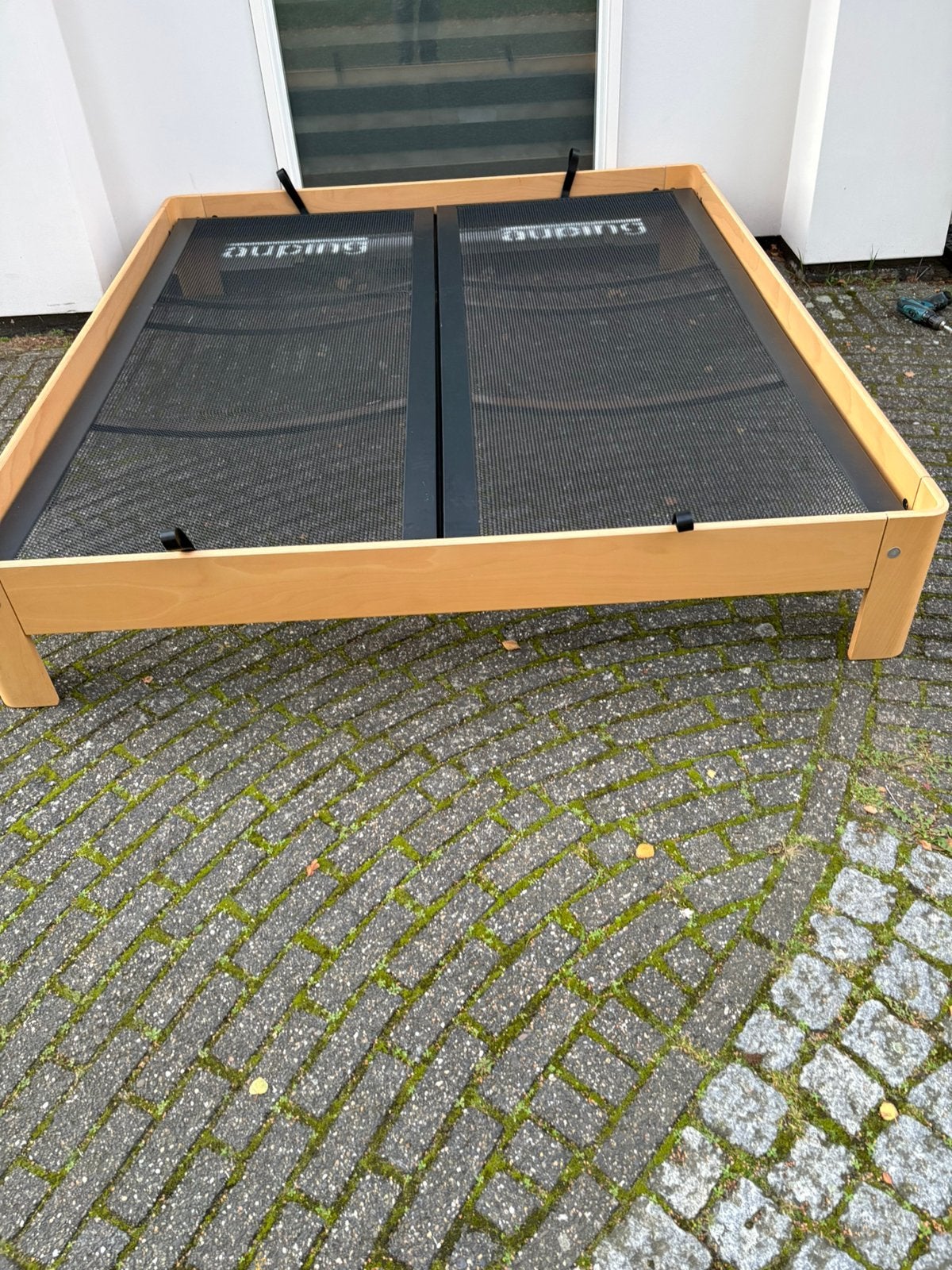 Te koop Auping Auronde 180 x210. beuken  34.5 cm hoog, Ophalen, 210 cm, Tweepersoons, 180 cm