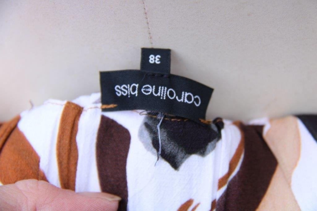 Rok creme/ bruin/ zwart Caroline Biss mt 38 Vaste prijs, Maat 38/40 (M), Bruin, Ophalen of Verzenden, Zo goed als nieuw