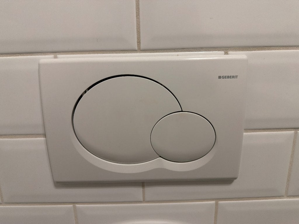 Geberit Drukplaat - Wit (Voor onderdelen / Defect), Ophalen of Verzenden, Gebruikt, Toilet