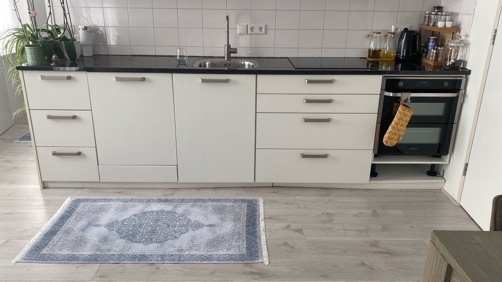 Keuken met blad en inductie kookplaat, Ophalen, Gebruikt, 50 tot 100 cm, Minder dan 100 cm