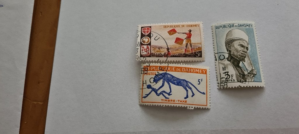 8284 dahomy 3 zegels, Verzenden, Overige landen