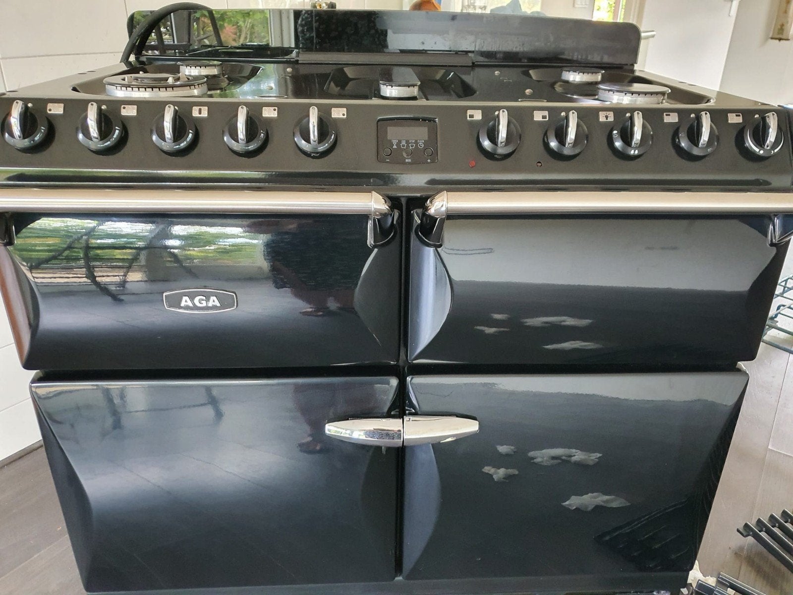 Aga Six-Four gasfornuis op krachtstroom, Ophalen, Gebruikt, 60 cm of meer, Gas