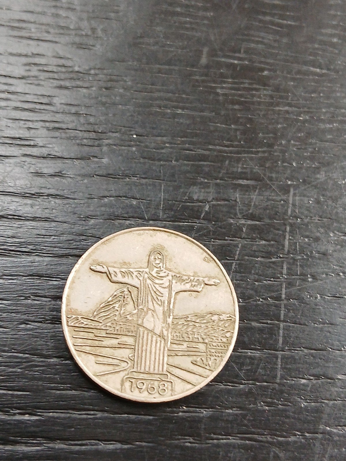 Braziliaanse munt - Christus de Verlosser 1968, Ophalen of Verzenden, Zuid-Amerika, Losse munt