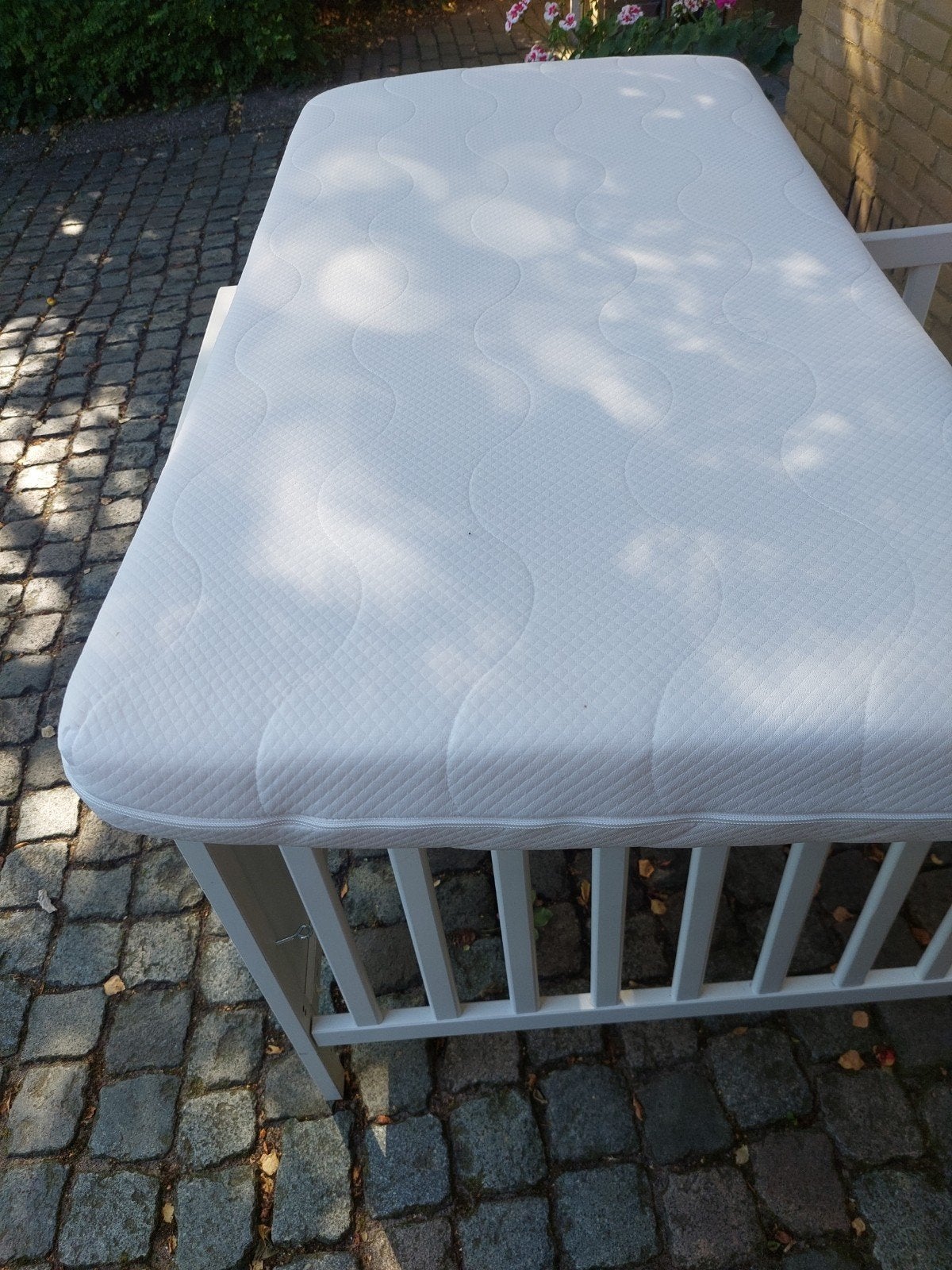 Matrasje voor baby- of peuterbed 60x120 cm., Kinderen en Baby's, Babywiegjes en Ledikanten, Ophalen, Zo goed als nieuw