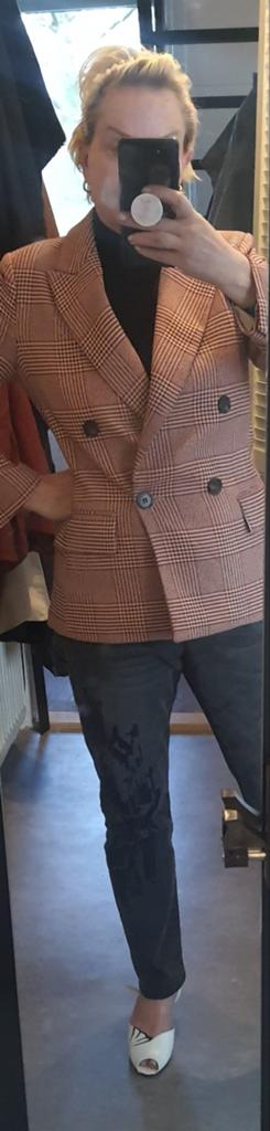 Blazer getailleerd, Kleding | Dames, Ophalen of Verzenden, Gedragen, Maat 38/40 (M), Rood