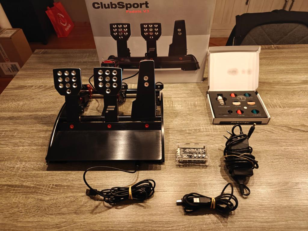 Fanatec clubsport v3 pedals + extras, Ophalen, Zo goed als nieuw, Fanatec
