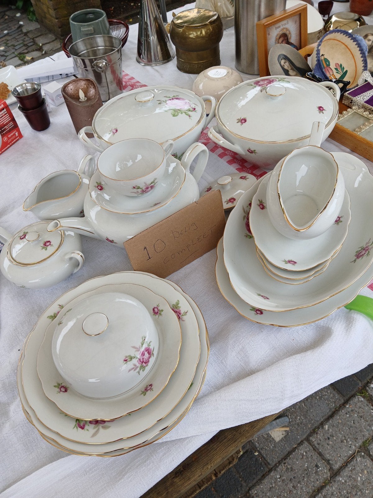 Servies, 10 delig., Antiek en Kunst, Antiek | Servies compleet, Ophalen