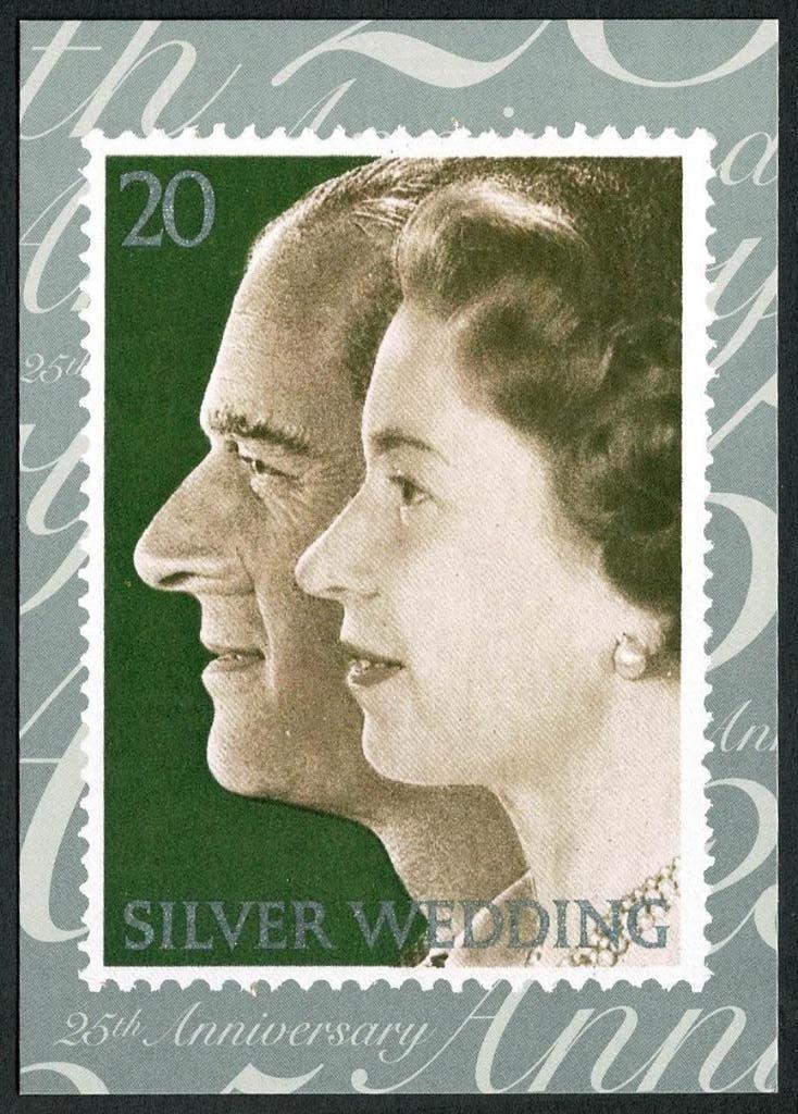 Royalty : Queen Elizabeth II - Silver Wedding, Ophalen of Verzenden, Nieuw, Buitenland, Kaart, Foto of Prent