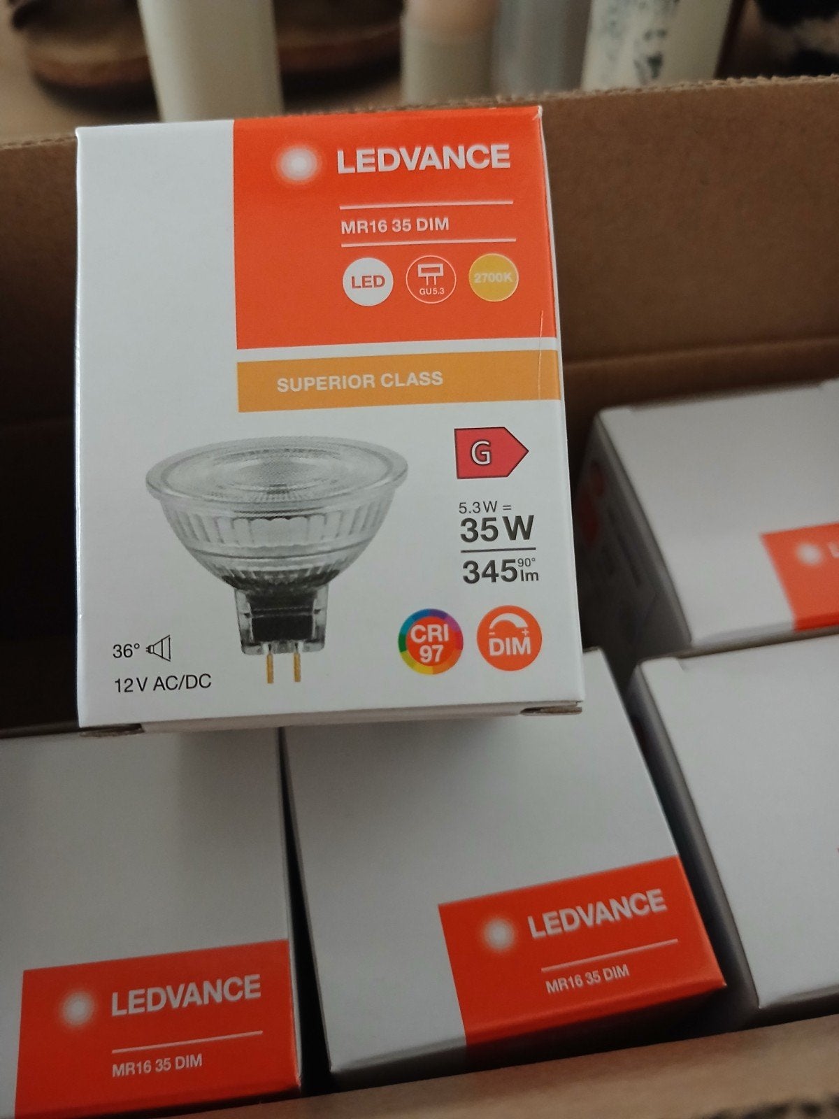led GU5.3, Led-lamp, Nieuw, Warm wit, E27 (groot)