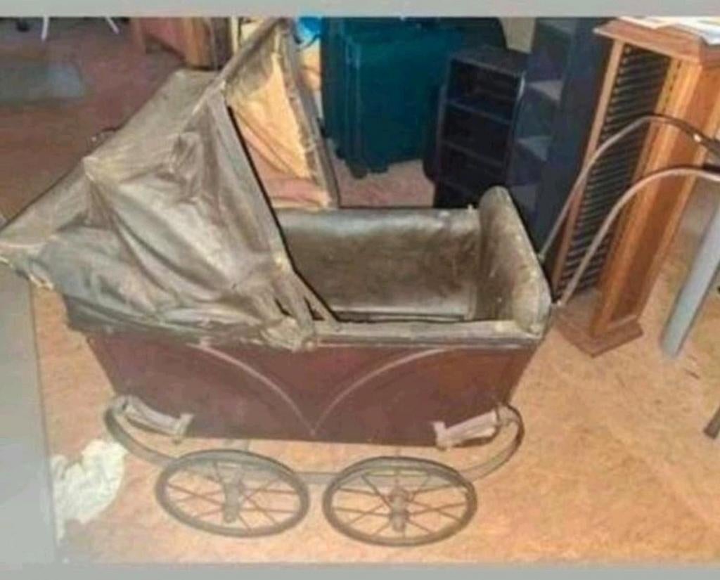 Antieke kinderwagen, Verzamelen, Poppenhuizen en Toebehoren, Ophalen