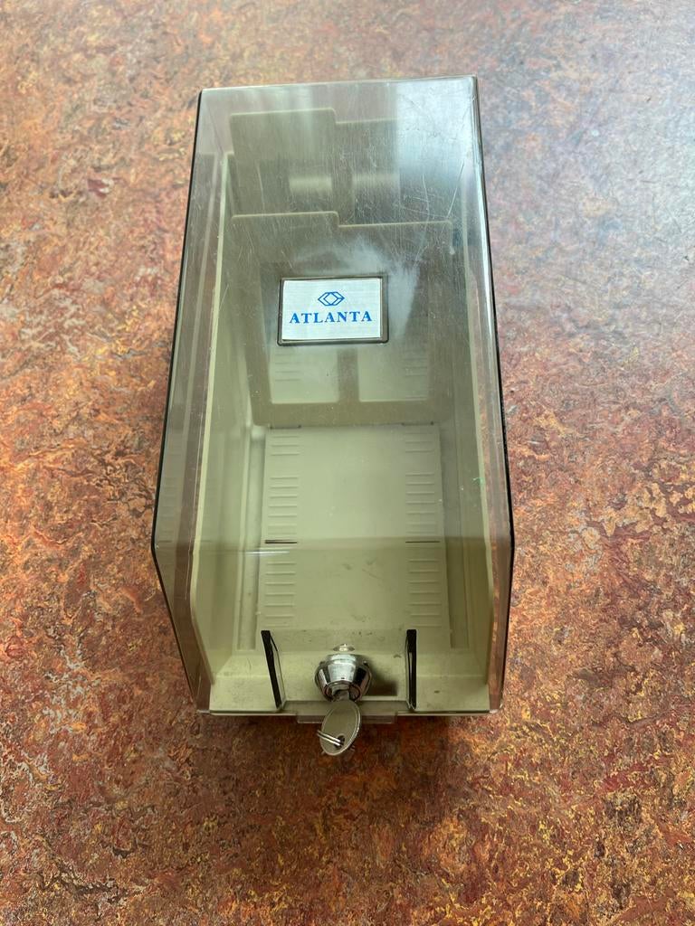 Atlanta Floppy Disk Houder met Slot - Vintage Opslag, Ophalen of Verzenden, Gebruikt