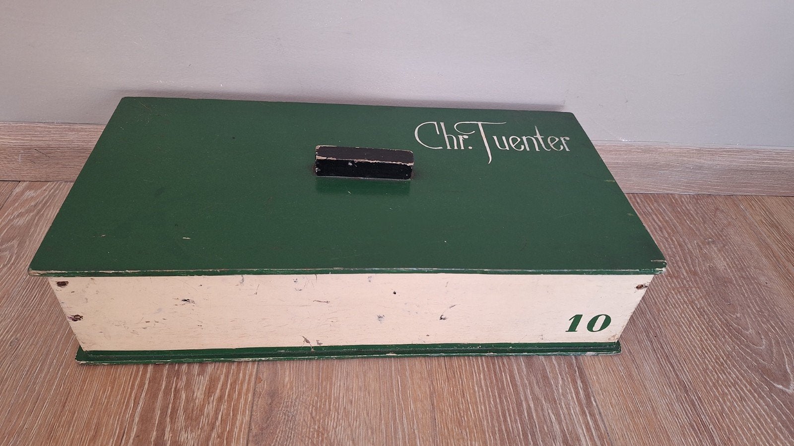 vintage tekenkist houten kist Tuenter, Minder dan 50 cm, Gebruikt, Ophalen of Verzenden, 5 – 50