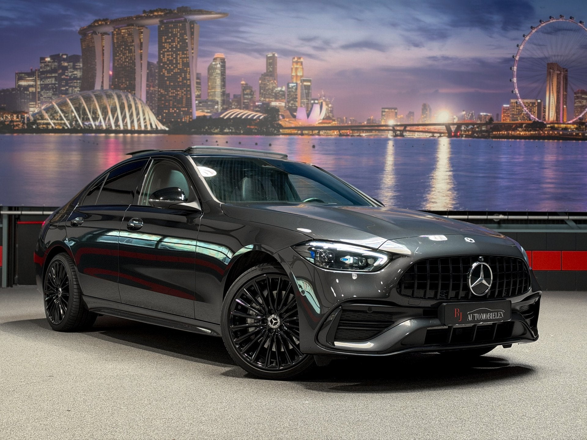 Mercedes-Benz C-Klasse C300 e C43 AMG Pack |Memory|HeadUp|Sf, Auto's, Automaat, Achterwielaandrijving, 4 cilinders, Verwarmde buitenspiegels
