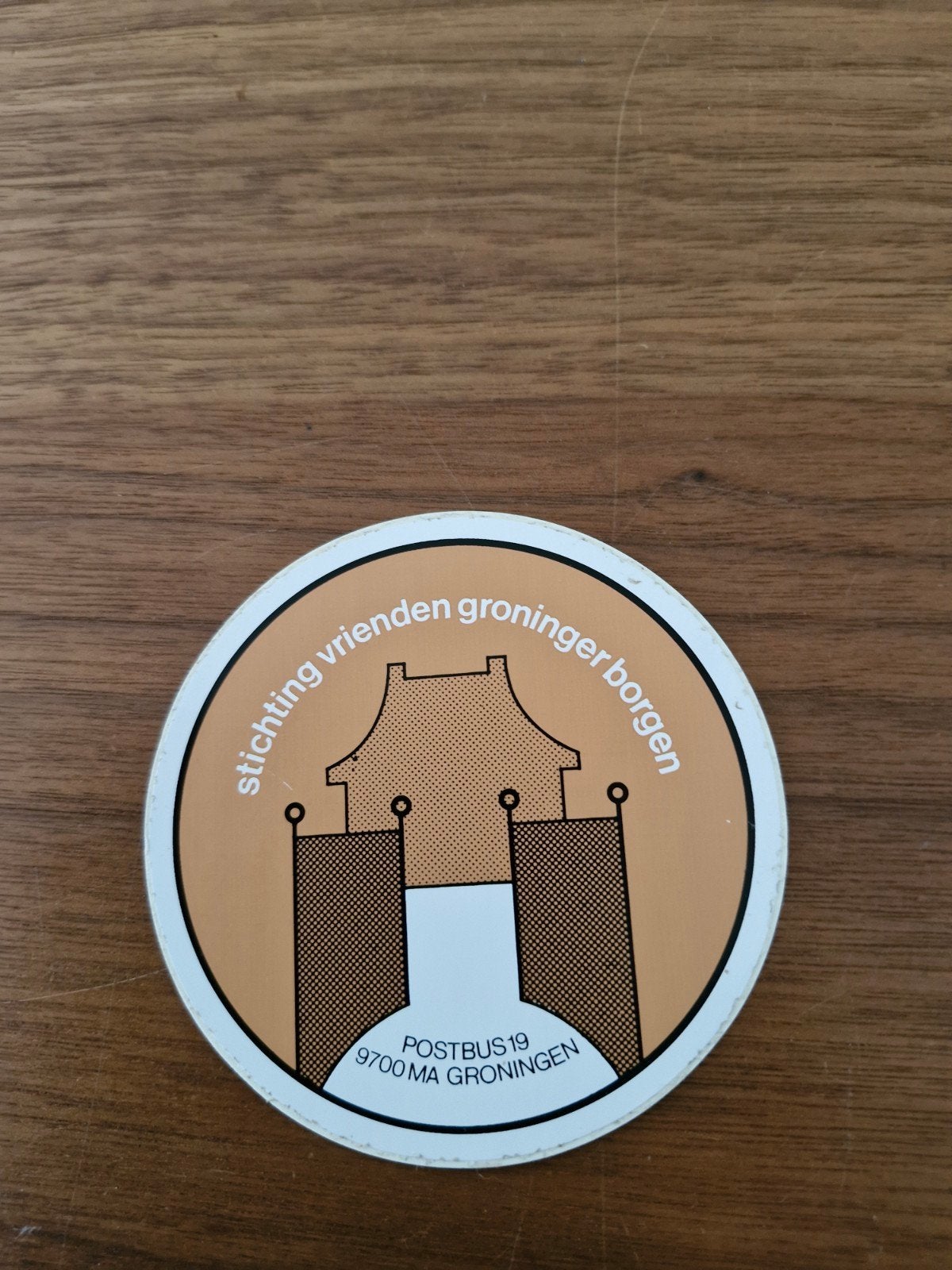 9274 Sticker Stichting Vrienden Groninger Borgen, Ophalen of Verzenden, Zo goed als nieuw, Overige typen