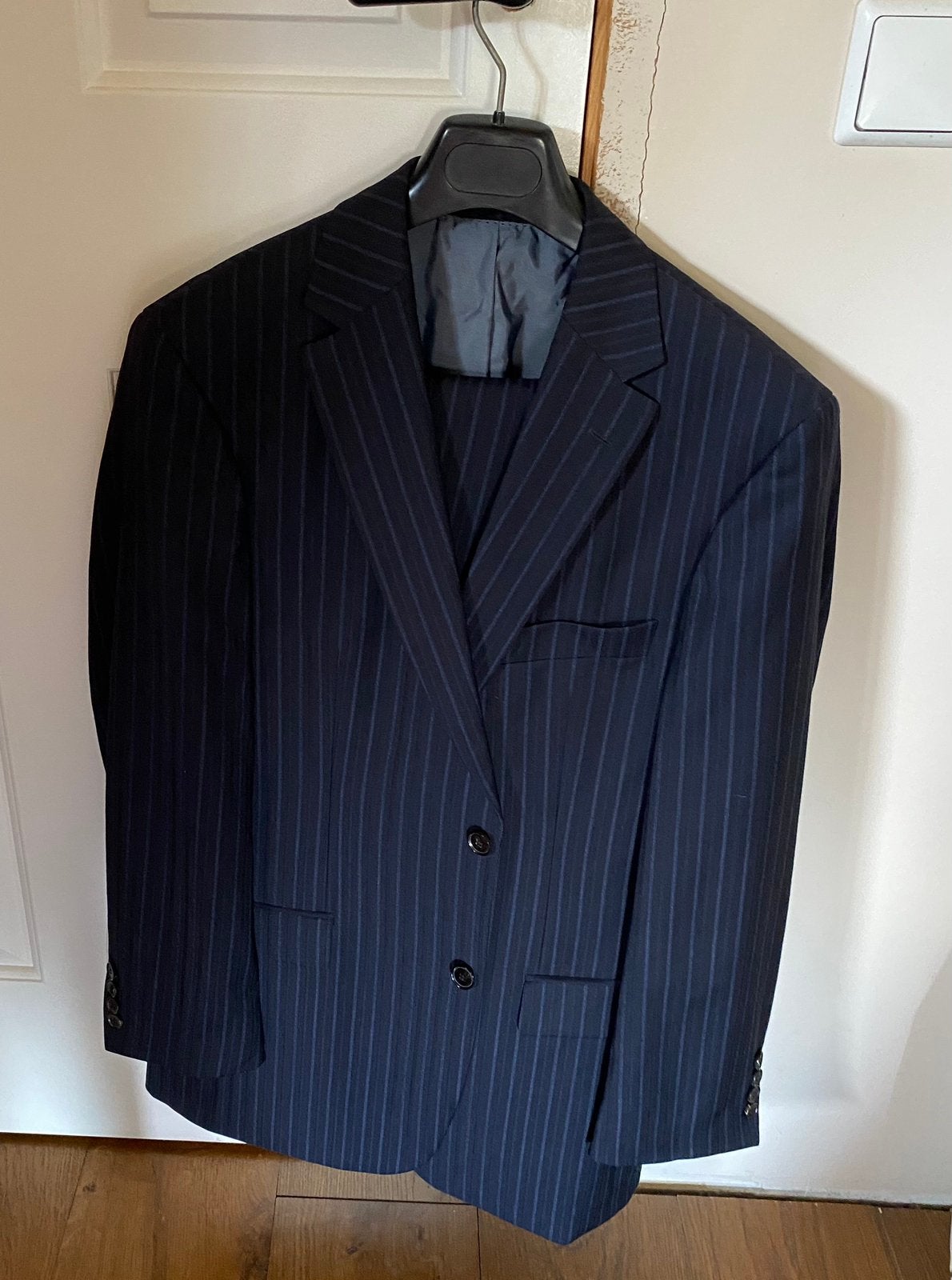 Hugo Boss kostuum, maat 50 100% virgin wool, Ophalen, Zo goed als nieuw, Maat 48/50 (M)