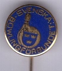 Bowling föbundet Svenska email speldje ( Z_114a), Ophalen of Verzenden, Zo goed als nieuw, Sport, Speldje of Pin