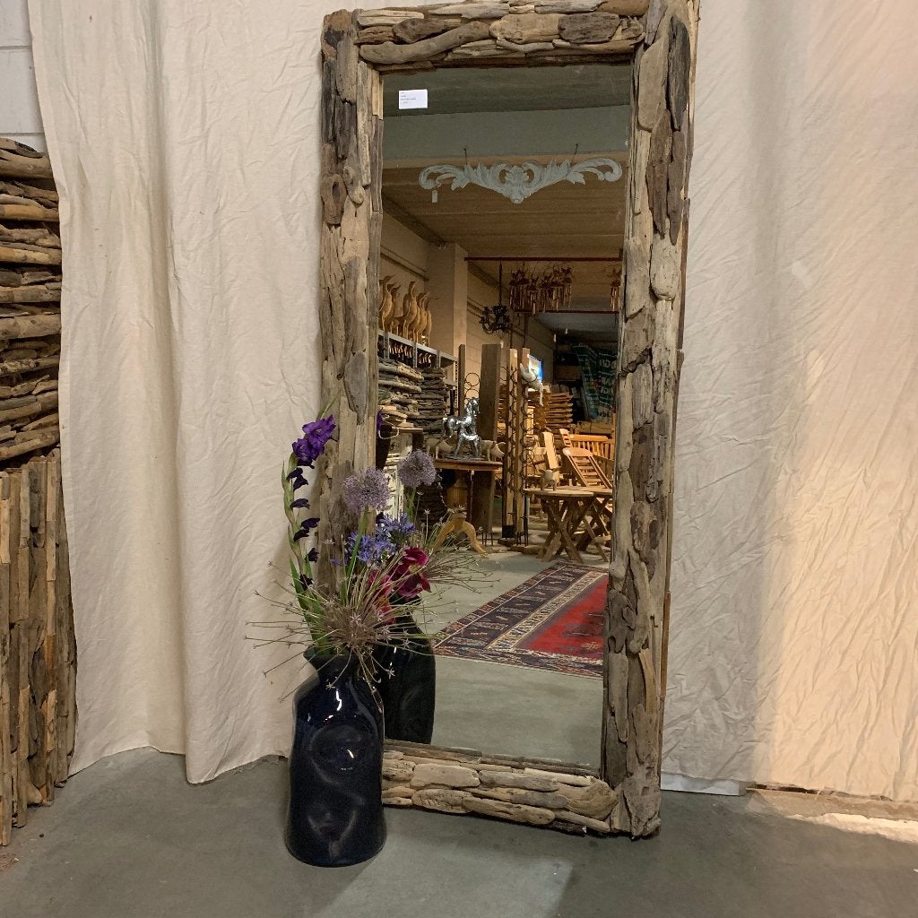 spiegel drijfhout / driftwood diverse maten - Gratis bezorgd, TTM Wonen, Meubels – (Perzische) Tapijten en Woonaccessoires, Nieuw