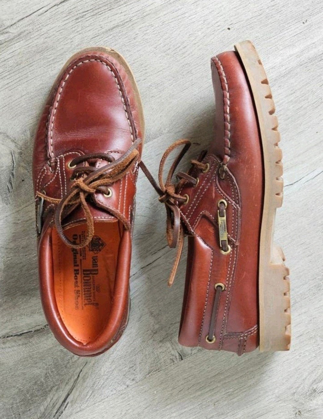 Mooie bruine bootschoenen van Van Bommel, maat 39 1/3 (UK 6), Loafers, Bruin, Ophalen of Verzenden, Zo goed als nieuw