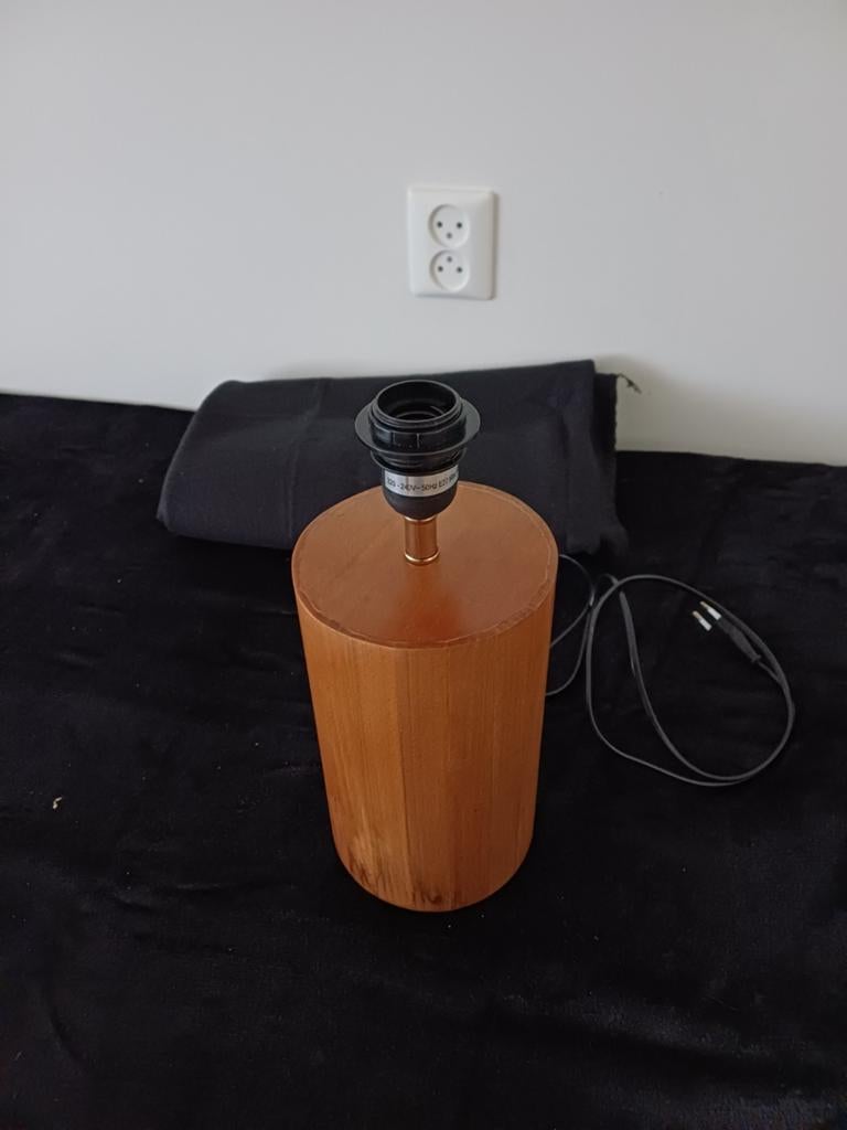 Houten lampenvoet, Ophalen of Verzenden, Hout, Minder dan 50 cm
