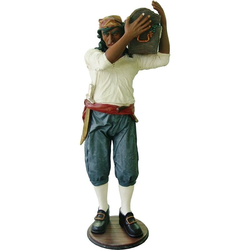 Pirate met Barrel – Piraat met Ton hoogte 196 cm, Ophalen, Nieuw, Overige typen