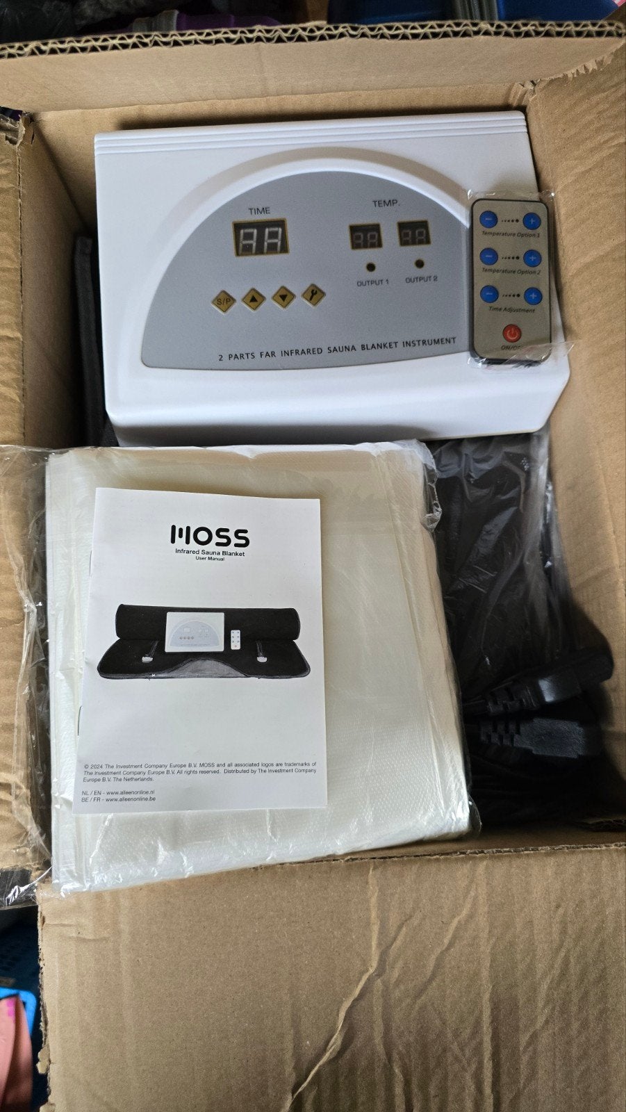 MOSS Infrarood Saunadeken Instrument met Afstandsbediening, Sport en Fitness, Ophalen of Verzenden, Nieuw, Infrarood, Complete sauna