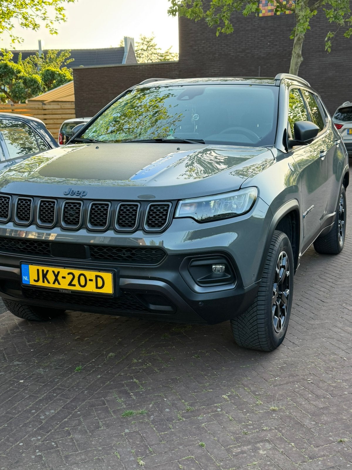 Jeep Compass 1.3T 4XE 240pk Eawd Aut 2022 Grijs, Auto's, Automaat, 1250 kg, Euro 6, 4 cilinders